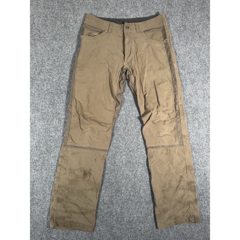 Kuhl Renegade Pants Mens 32x32 Brown Performance Stretch Outdoor‎ Cotton Nylon